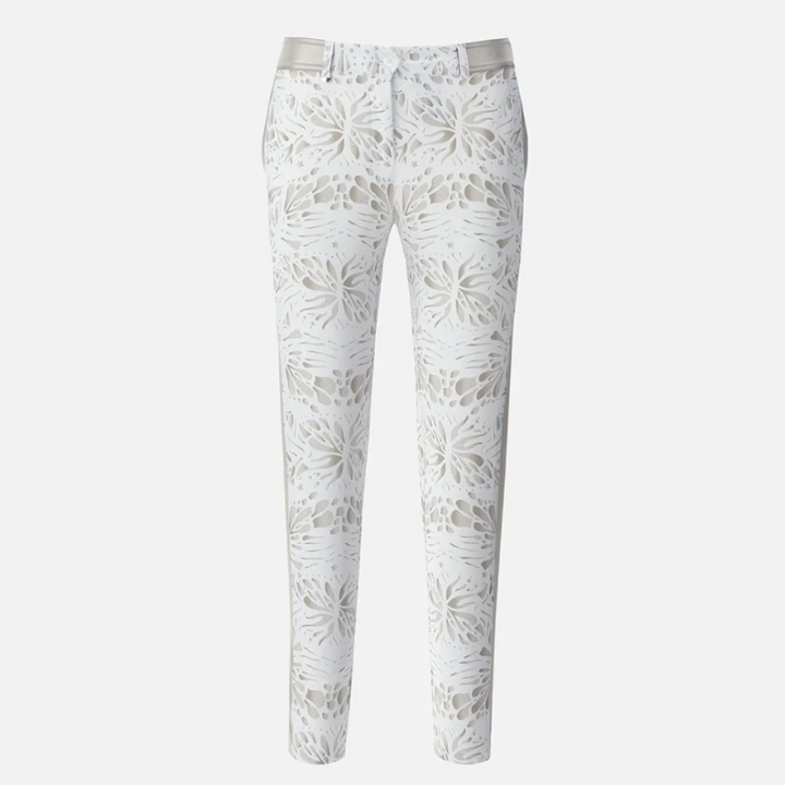 Chervò Silius Pant - White/Taupe Print