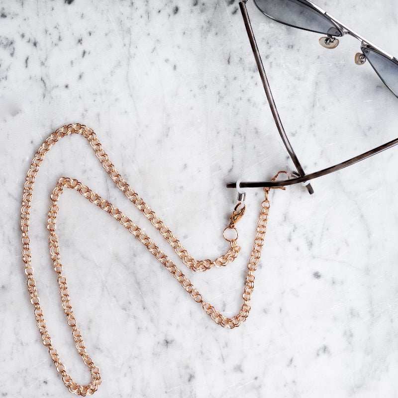 Glasses/Mask Chain(classic clasp)-Rose Gold