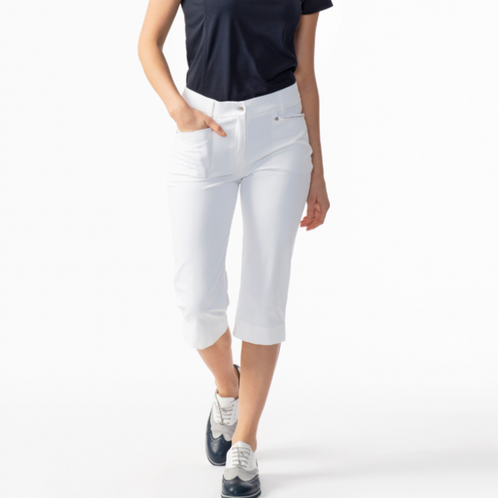 Daily Sports Lyric Capri - White