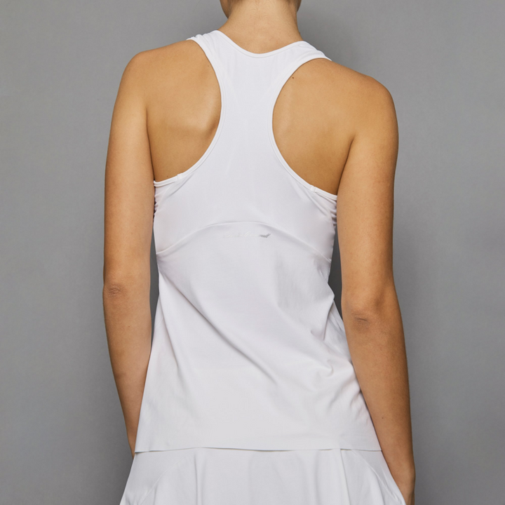 Denise Cronwall Pure White Racerback Top-Open Court