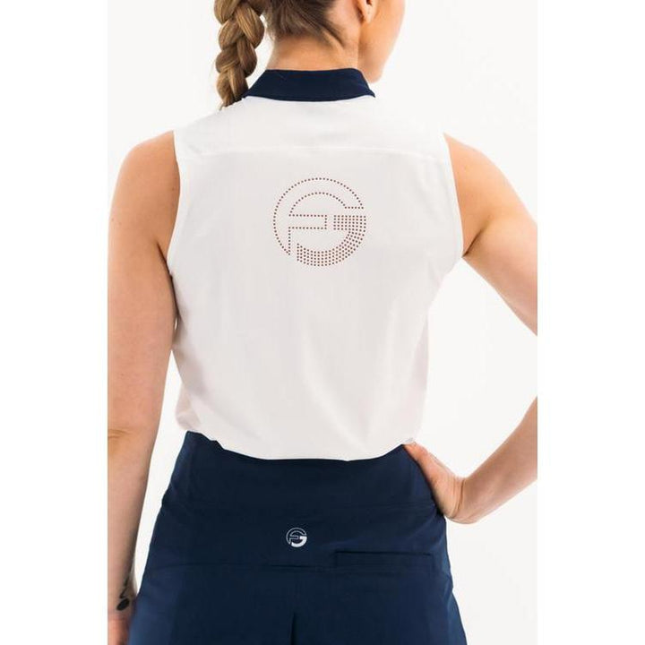 Foray Golf Core 3.0 S/L Polo - White/Navy
