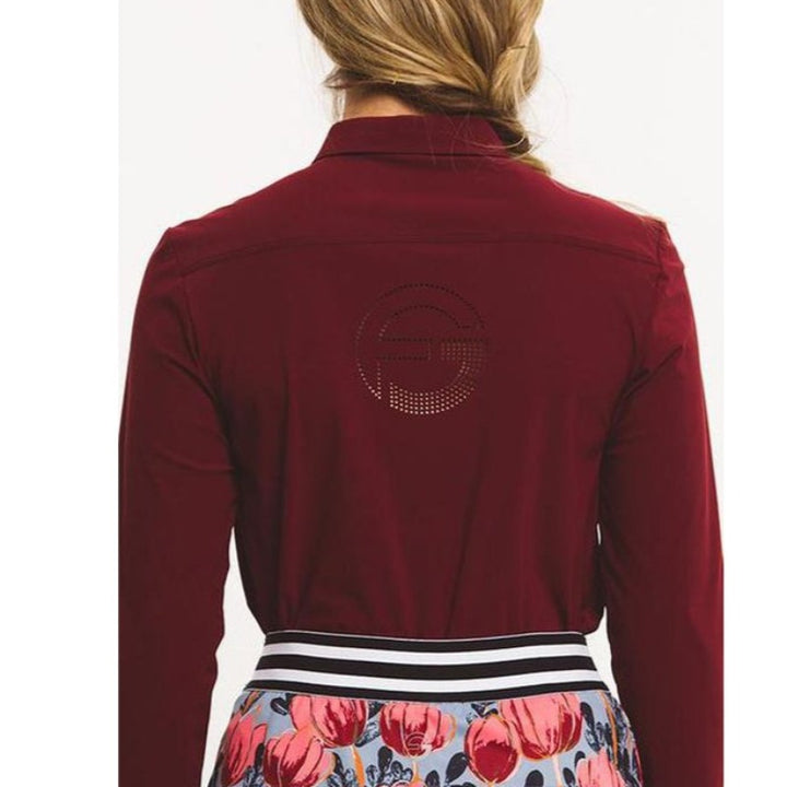 Foray Golf Core L/S Polo - Bordeaux