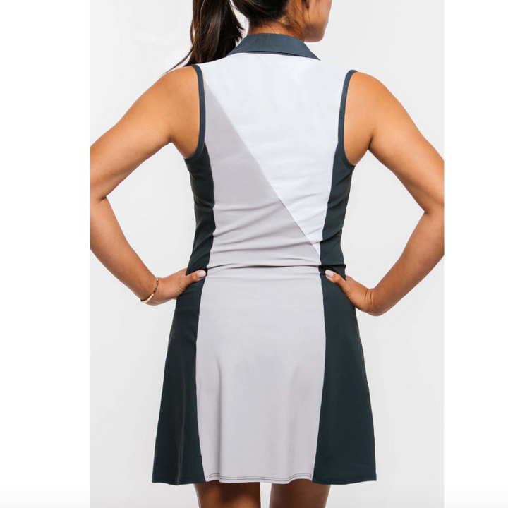 Foray Golf Current Wave Dress - Grey/White