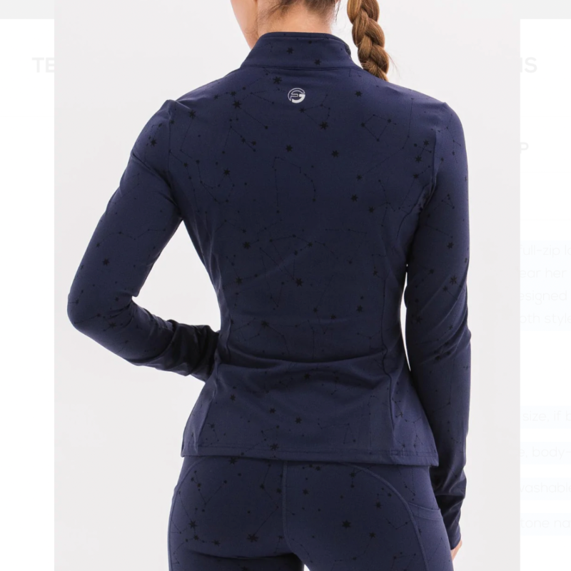 Foray Golf Full Zip Layer - Navy Star Print