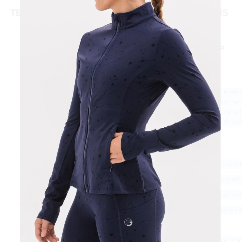 Foray Golf Full Zip Layer - Navy Star Print