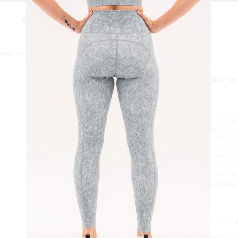 Foray Golf High Rise 7/8 Legging - Grey Marl