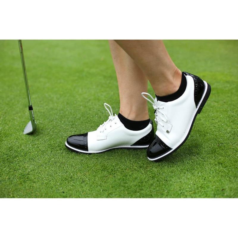 G/FORE Cap Toe Gallivanter Golf Shoe-Snow/Onyx – Open Court