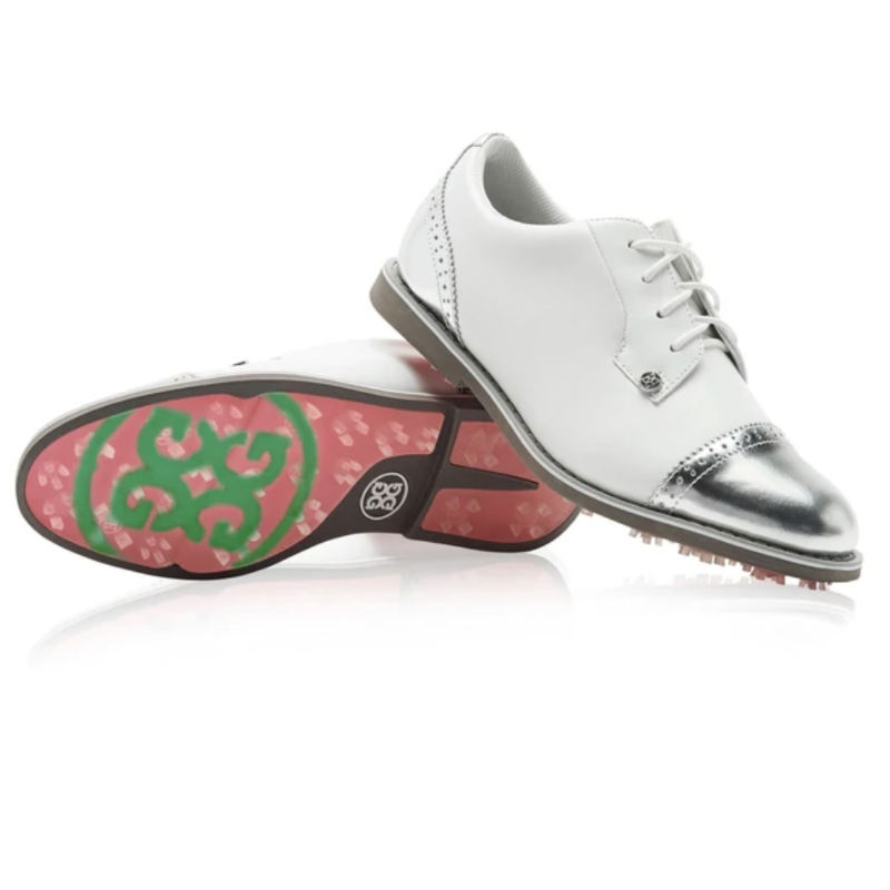 G/FORE Cap Toe Gallivanter Golf Shoe - Snow/Shark