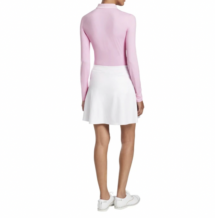 G/FORE Featherweight Zip L/S Polo - Pink