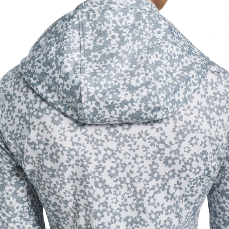 G/FORE Floral Full-Zip L/S Top - Grey