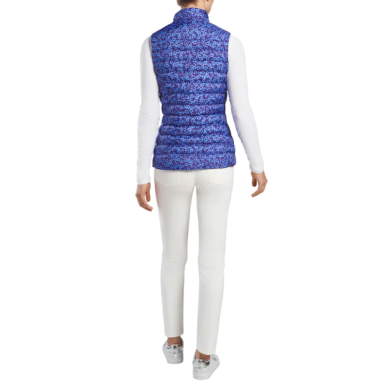 G/FORE Floral Print Puffer Vest - Violet