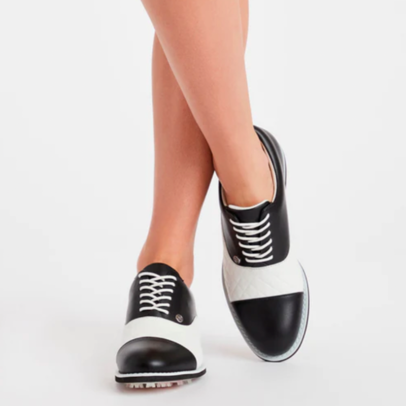 G/FORE Women's Oxford Golf Shoes - Black/White – Open Court