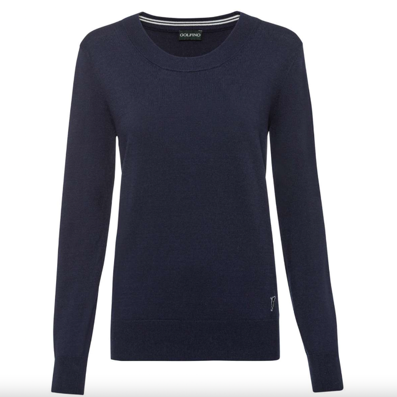 Golfino Ana Crewneck Pullover - Navy