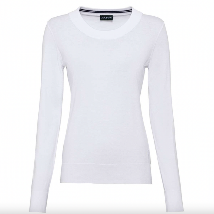 Golfino Ana Crewneck Pullover - White