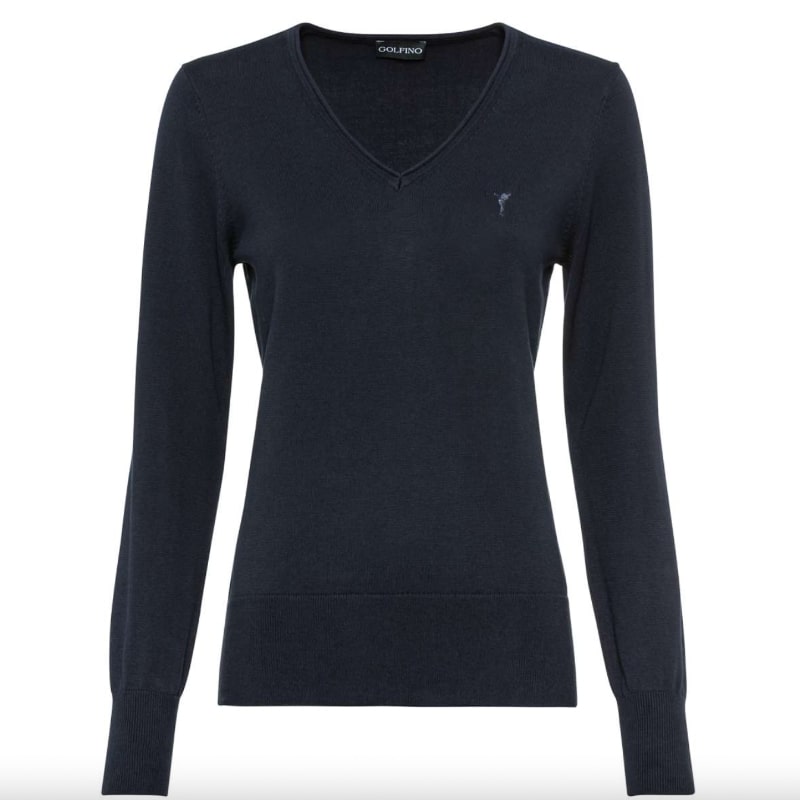 Golfino Anita V-Neck Pullover - Navy