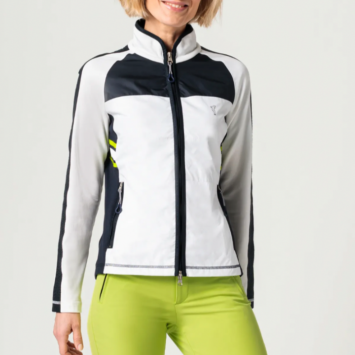 Golfino Drive Sweat Jacket - Optic White