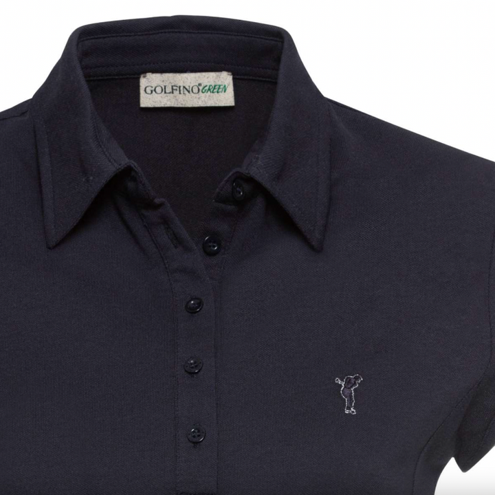 Golfino Marley Cap Sleeve Polo - Navy