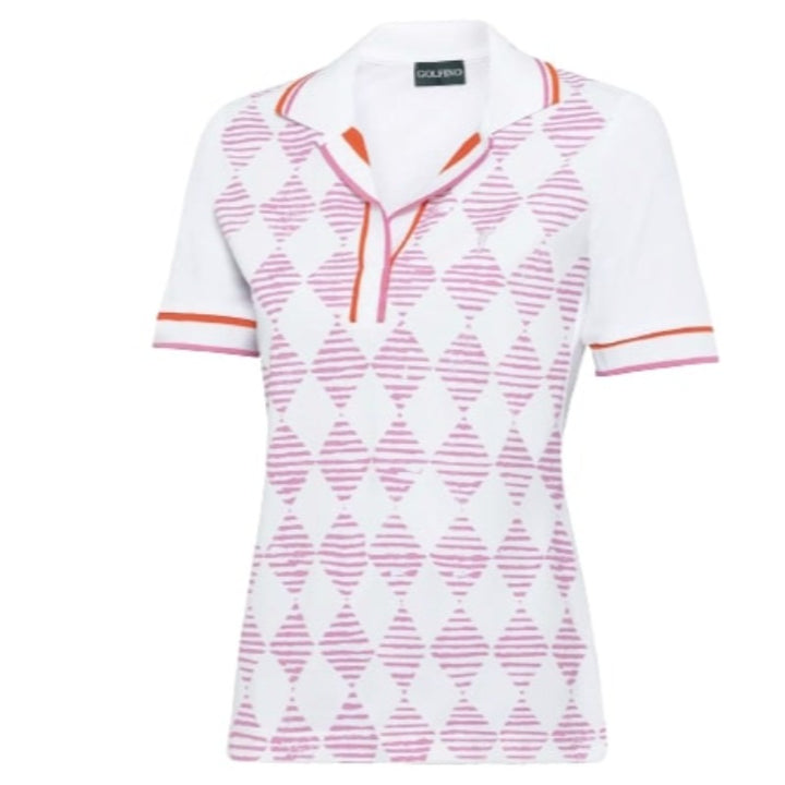 Golfino Natural Light S/S Polo - Shocking Rose