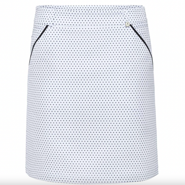 Golfino Perfect Round 18" Skort - White Dot