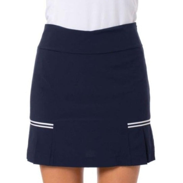 Golftini Blueberry Performance Side Pleat Skort - Navy