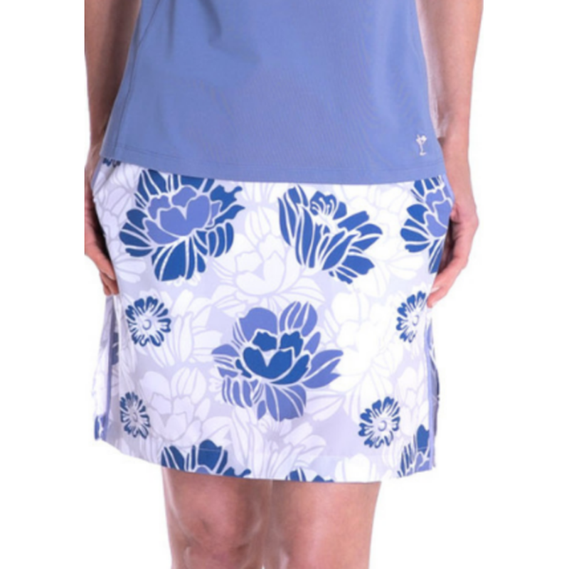 Golftini Motivator Skort - White/Blue