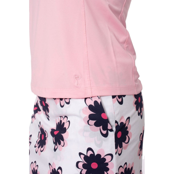 Golftini S/L Ruffle Tech Polo - Light Pink