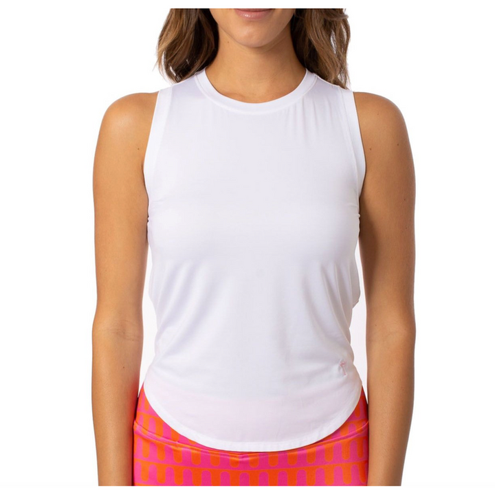 Golftini Sport Tie Top - White