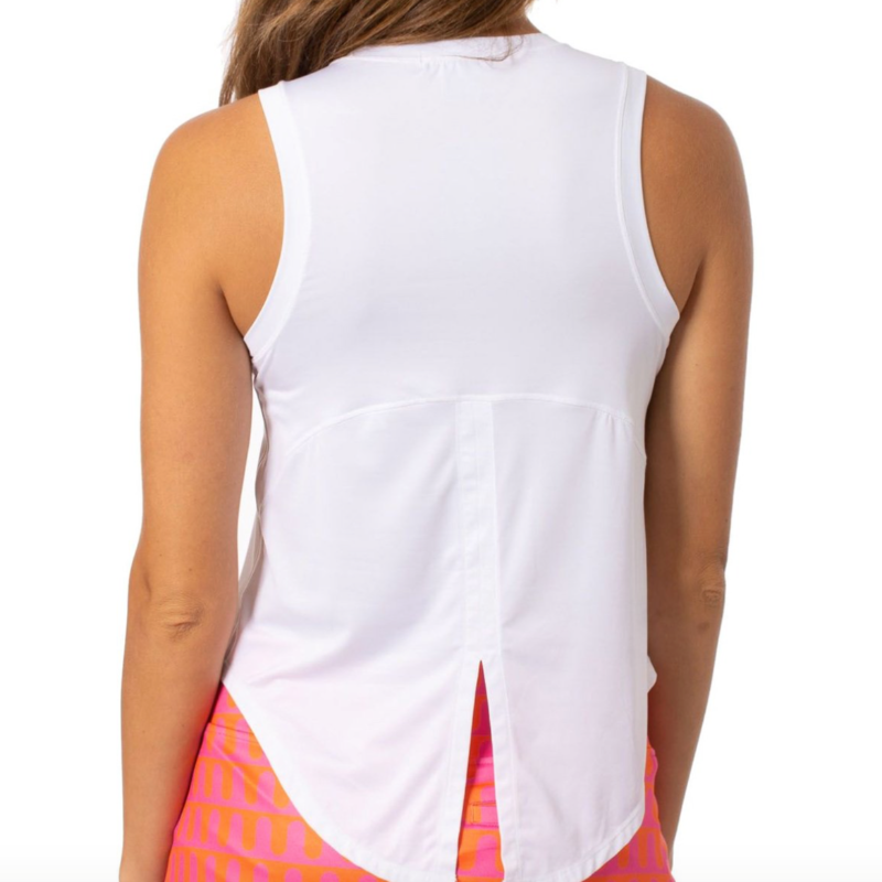 Golftini Sport Tie Top - White