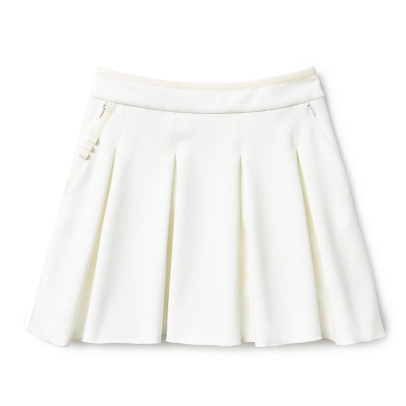 Hedge Darrow Boxpleat Skort 16" - Cream