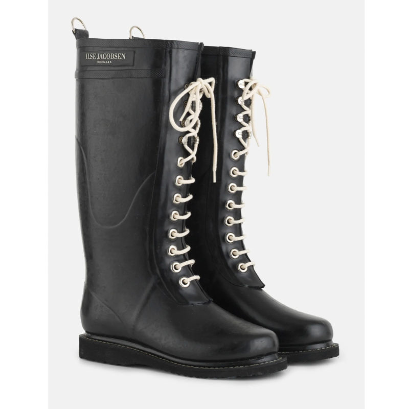 Ilse Jacobsen Tall Rain Boots for Women Black – Open Court