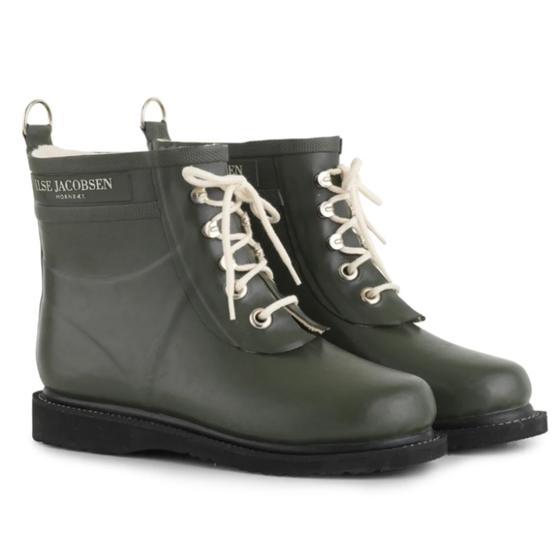 Ilse Jacobsen Short Rainboot - Army