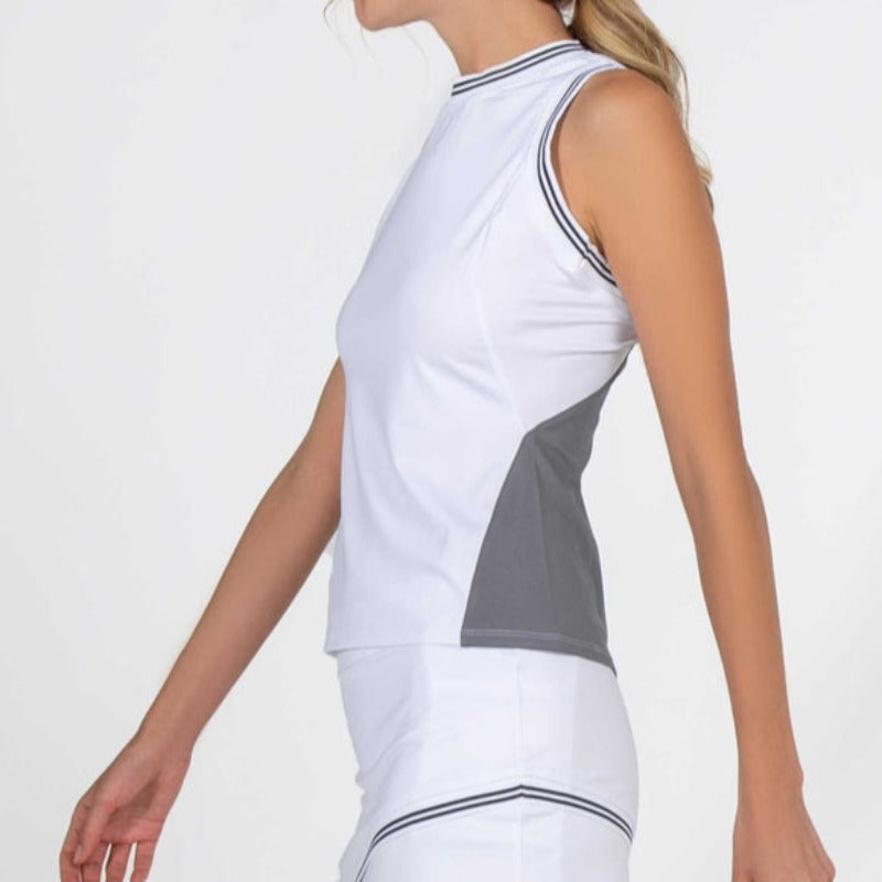 InPhorm Chloe Tank - White/Onyx Combo