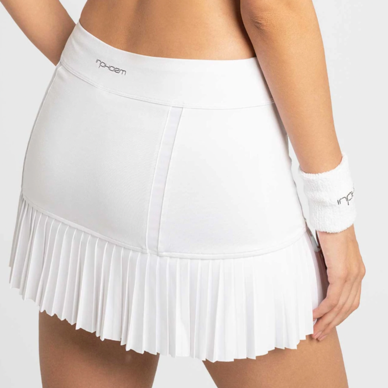 InPhorm Classic 13" Pleated Skort - White