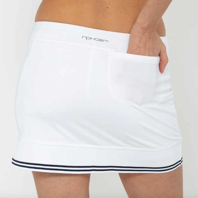 InPhorm Lilian Skort 15" - White/Black