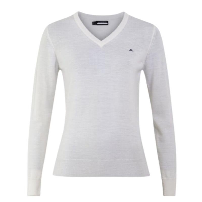 JL Golf Amaya V-Neck Sweater - Ivory