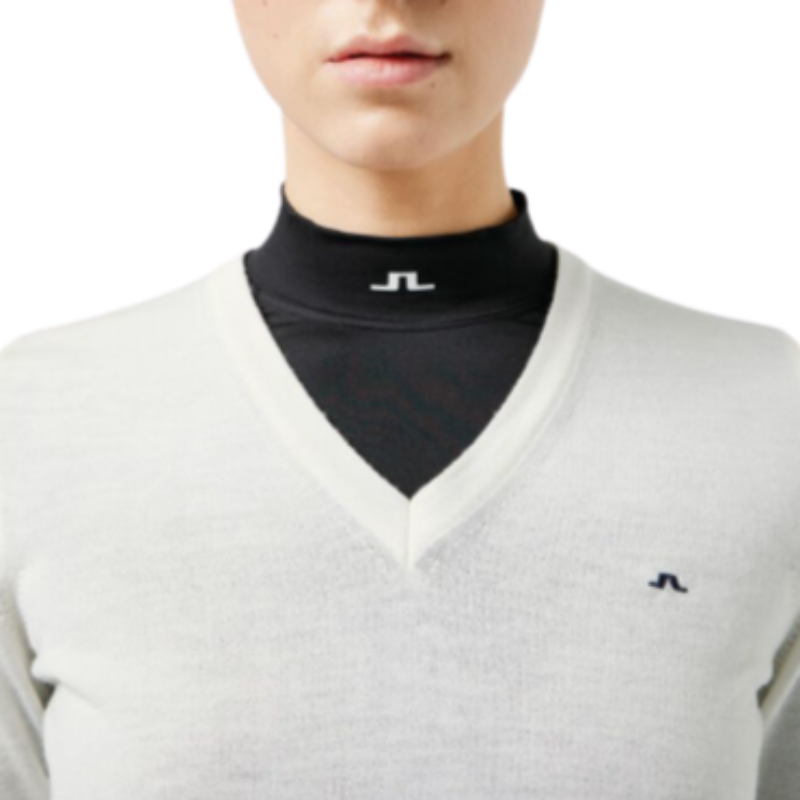 JL Golf Amaya V-Neck Sweater - Ivory