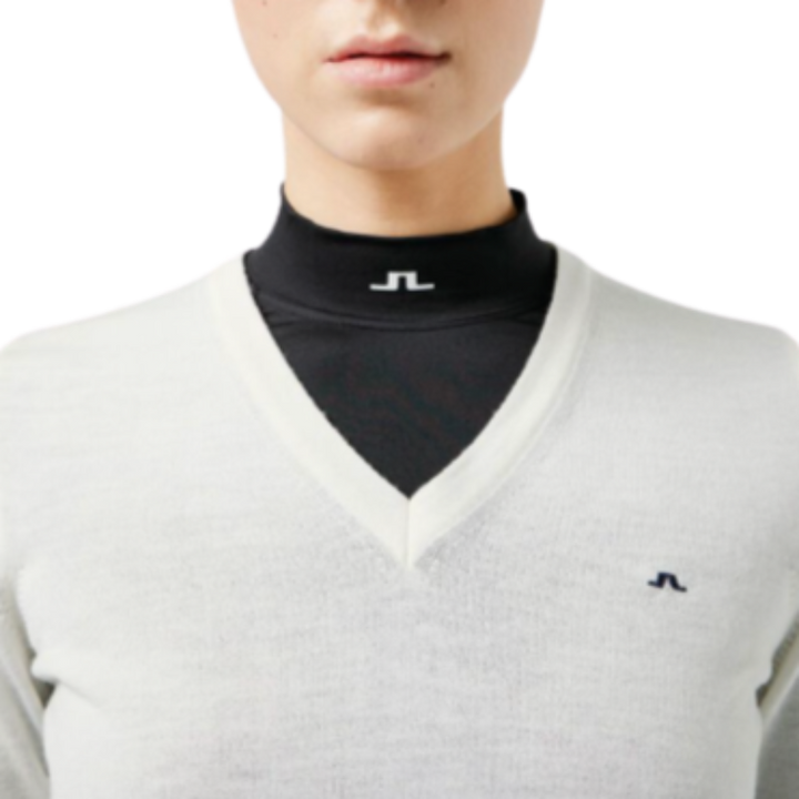 JL Golf Amaya V-Neck Sweater - Ivory