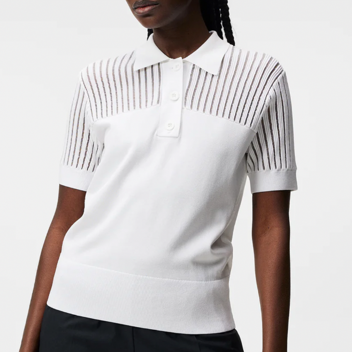 JL Golf Zeta Knit Shirt - White