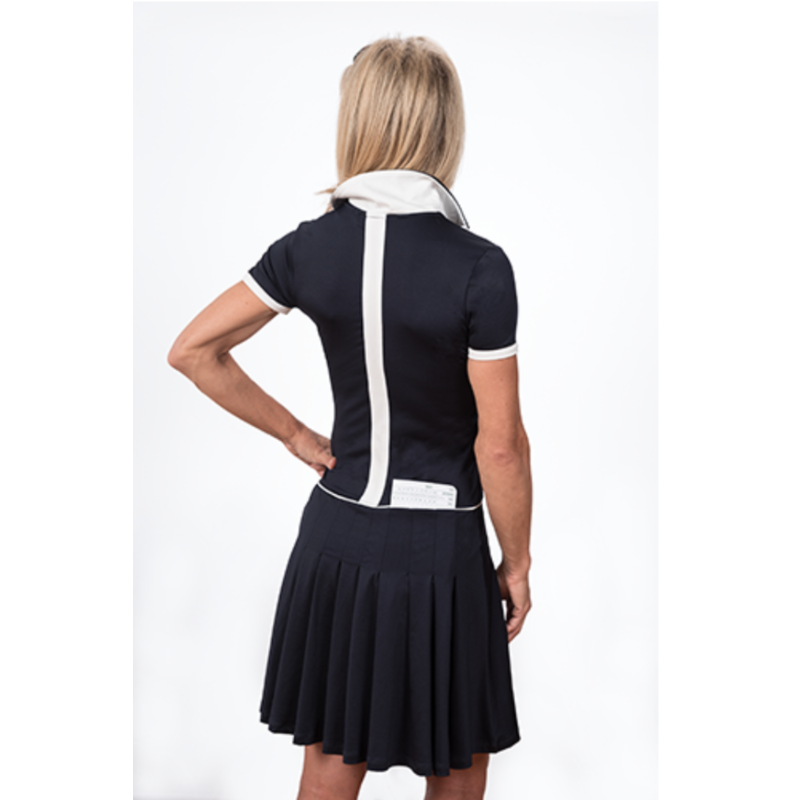 Scratch SEVENTY Juliana S/S Dress - Navy/White