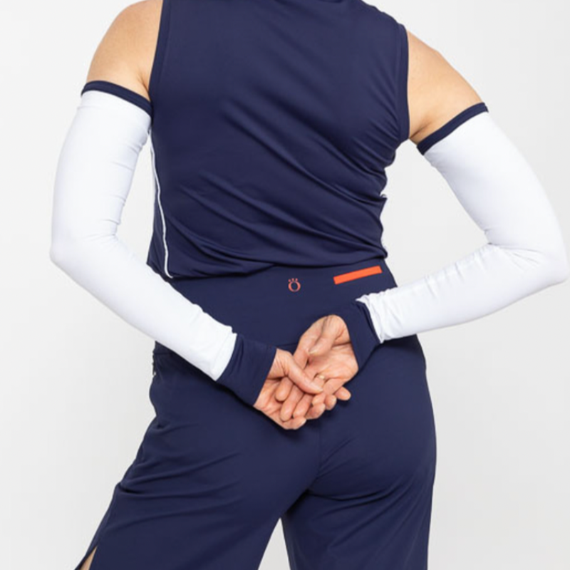 Kinona Sun's Out Golf Sleeve - White/Navy Cuff