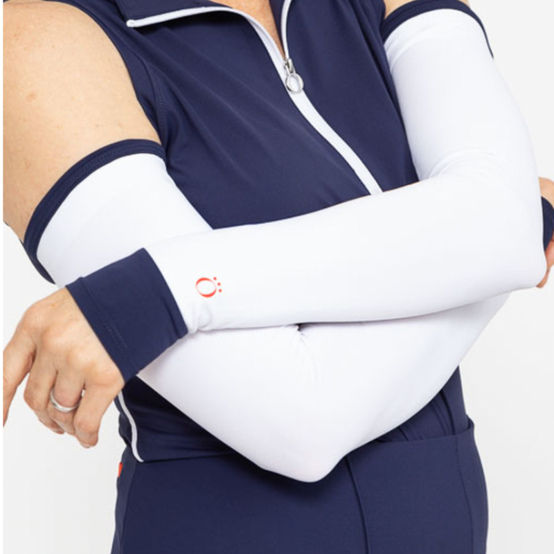 Kinona Sun's Out Golf Sleeve - White/Navy Cuff