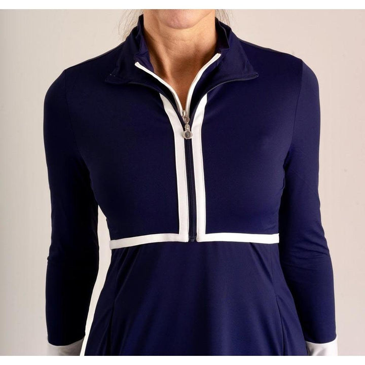 Kinona Sun's Out Zip Shrug - Navy