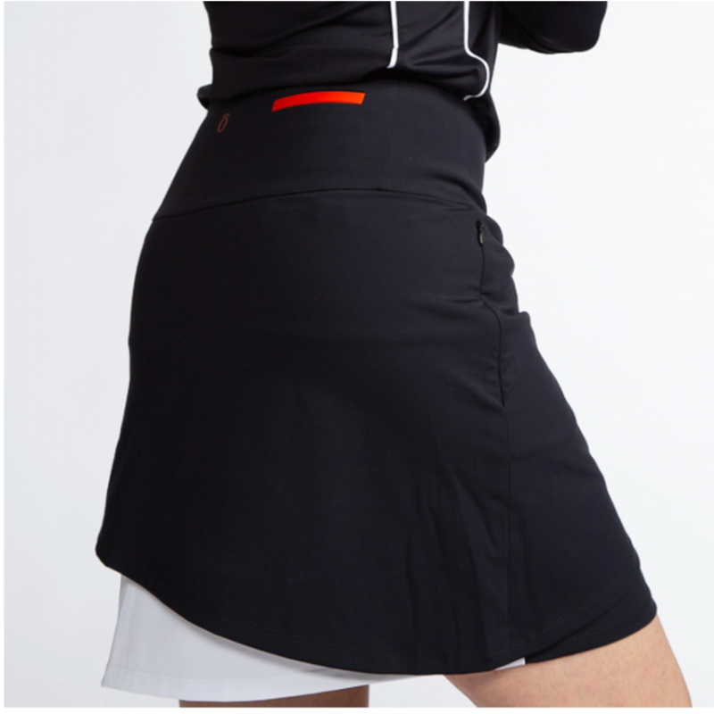 Kinona Wrap It Up Golf Skort - Black/White