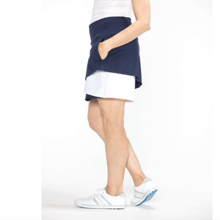 Kinona Wrap It Up Golf Skort - Navy