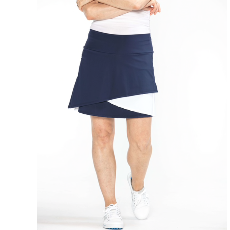 Kinona Women's Knee-Length Long Skirt Golf - Navy – Open Court