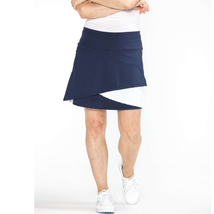 Kinona Wrap It Up Golf Skort - Navy