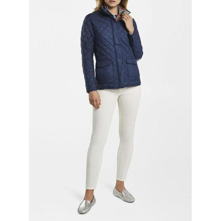 Peter Millar Quilted Jacket - Patch Sleeves - Navy