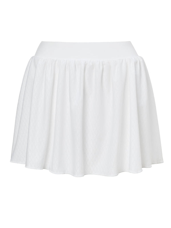 L'Oeuf Poché Ballet Pirouette Skort - White Lace