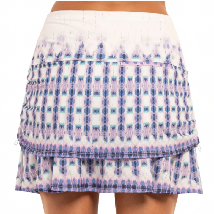 Lucky In Love Batik Ruche Skort(Short) - Multi