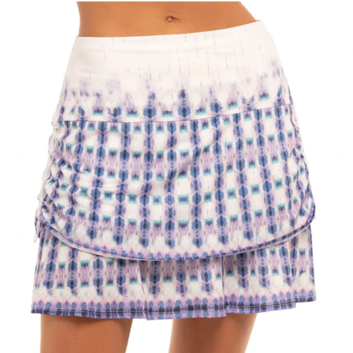 Lucky In Love Batik Ruche Skort(Short) - Multi